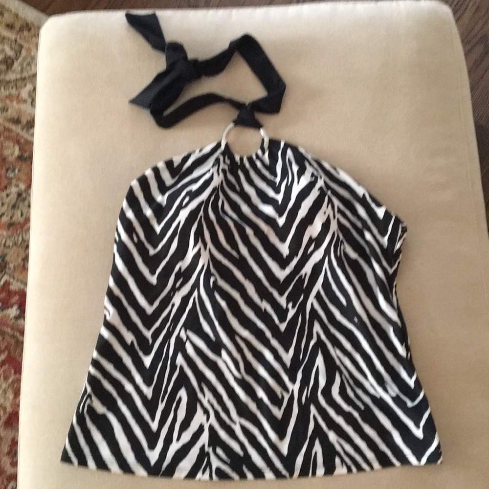 AMERICAN LIVING. ZEBRA PRINT TANKINI